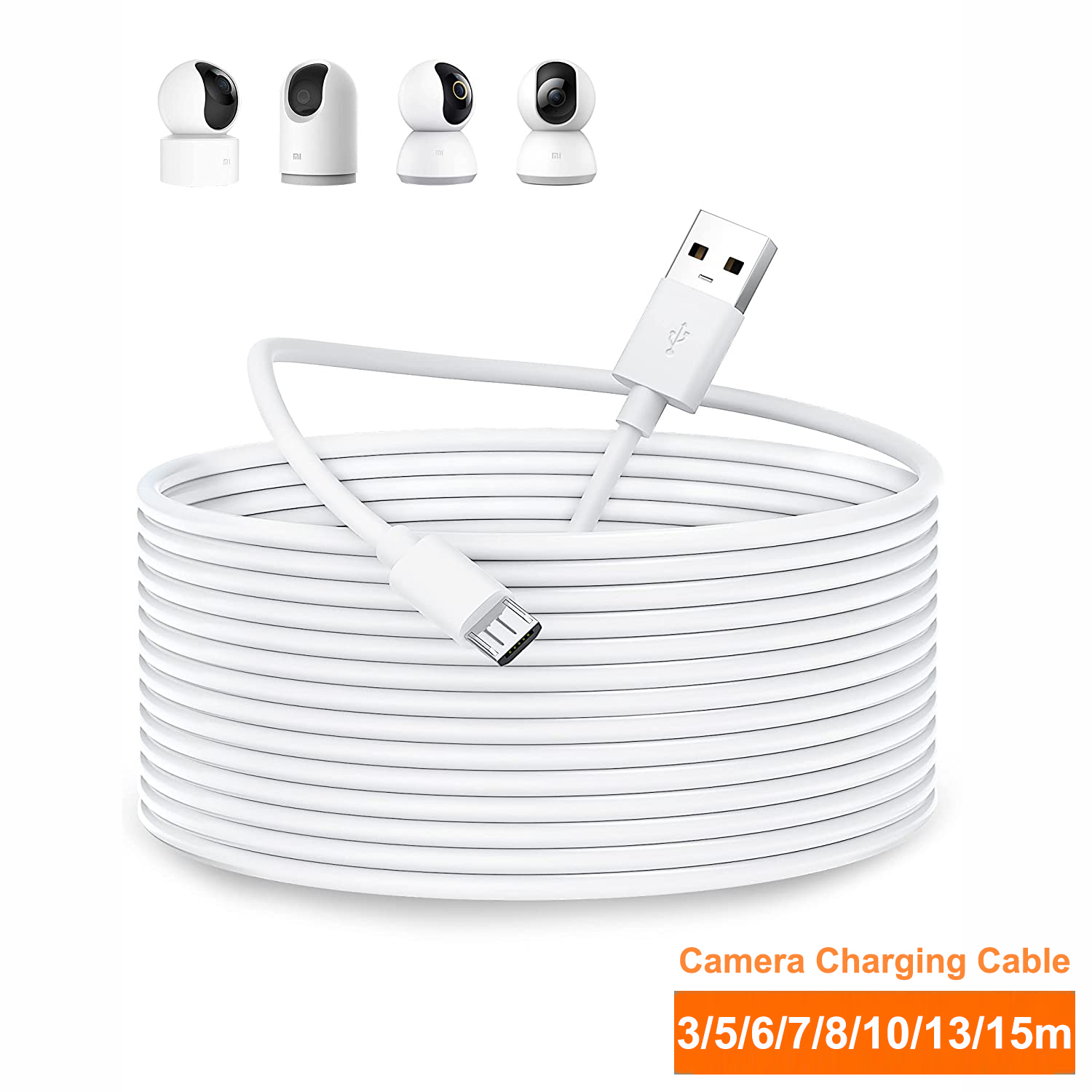 Mi Home Security Xiaomi - 3 ~ 13M Micro-Usb-Verlengkabel Voor Xiaomi