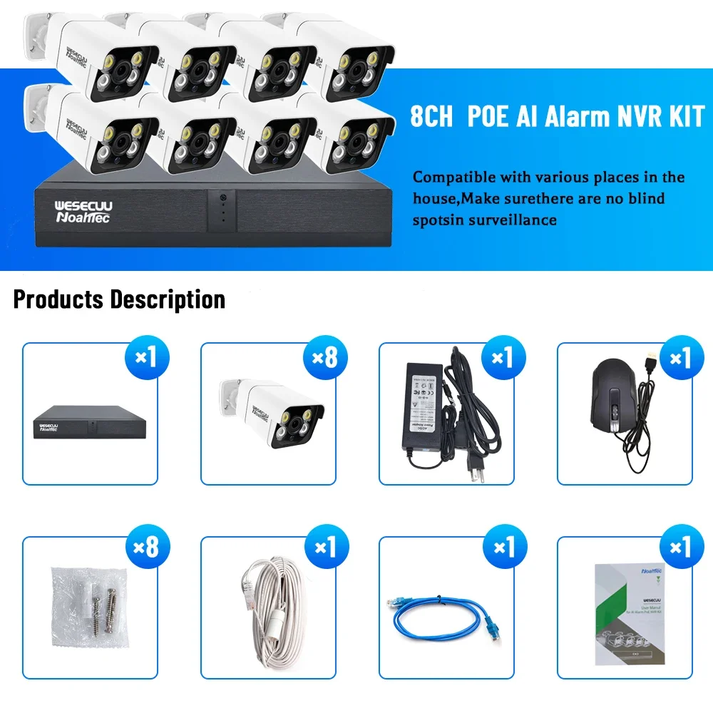 Nvr Kit 8 Channel - Fabrikant 5mp 4k 8mp 4 8