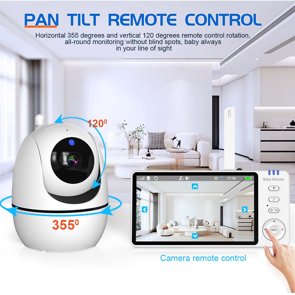 5 inch video-babyfoon, draadlo - Home Security Deals recensie en prijs