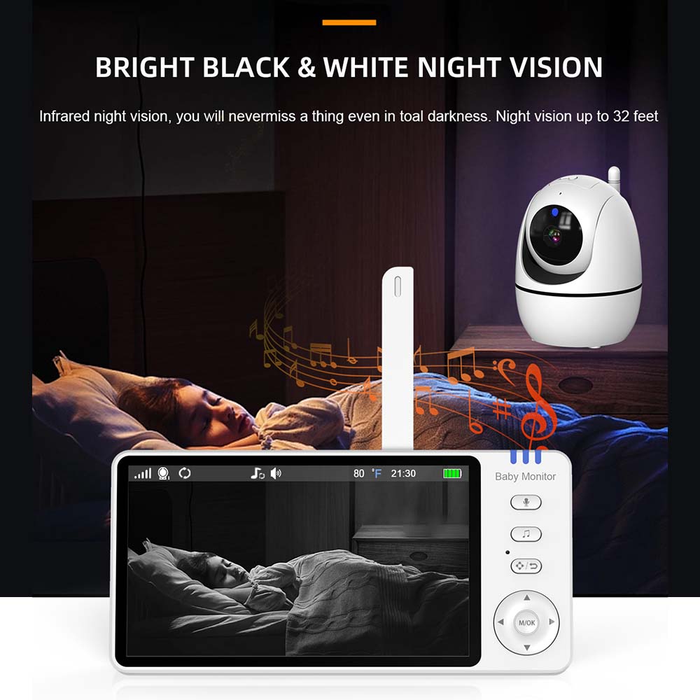 5 inch video-babyfoon, draadlo - Home Security Deals recensie en prijs