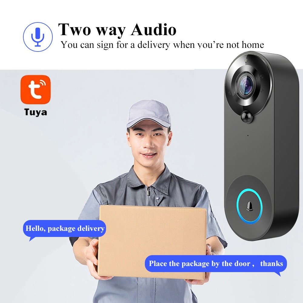 Tuya 1080P Draadloze WIFI Deur - Home Security Monitoring System recensie en prijs