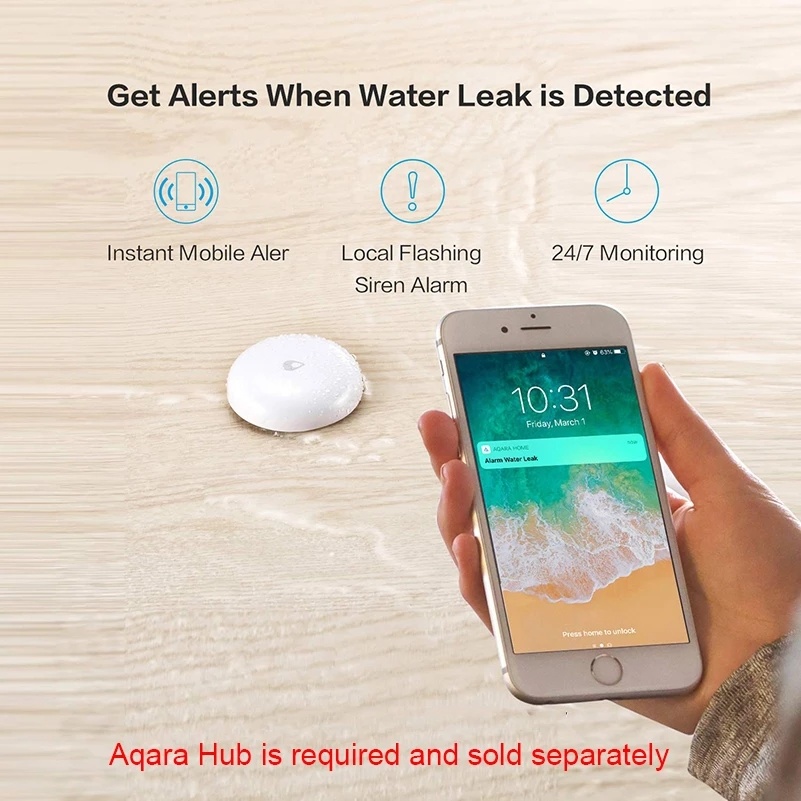 Aqara ZigBee Waterlek Sensor W - Mi Home Security Xiaomi recensie en prijs