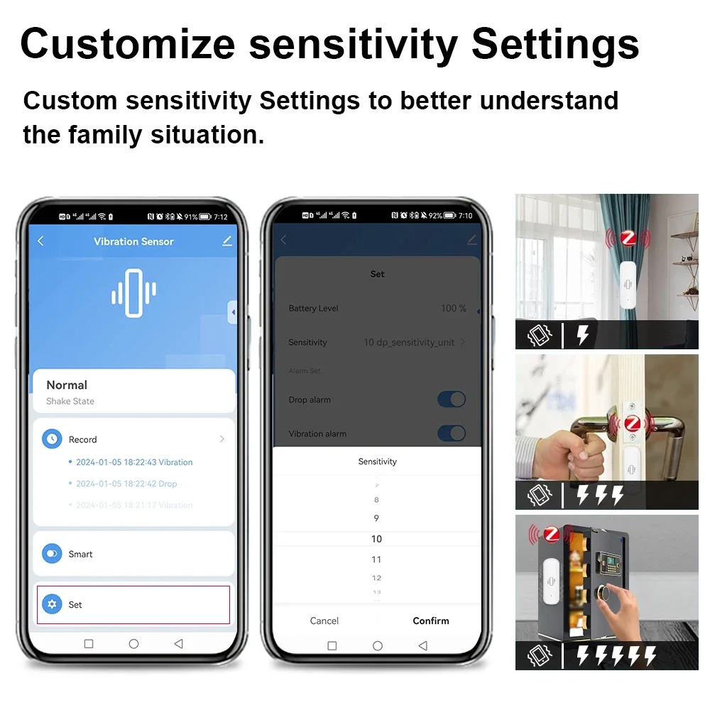 Smart ZigBee Trillingssensor A - Home Security Monitoring recensie en prijs
