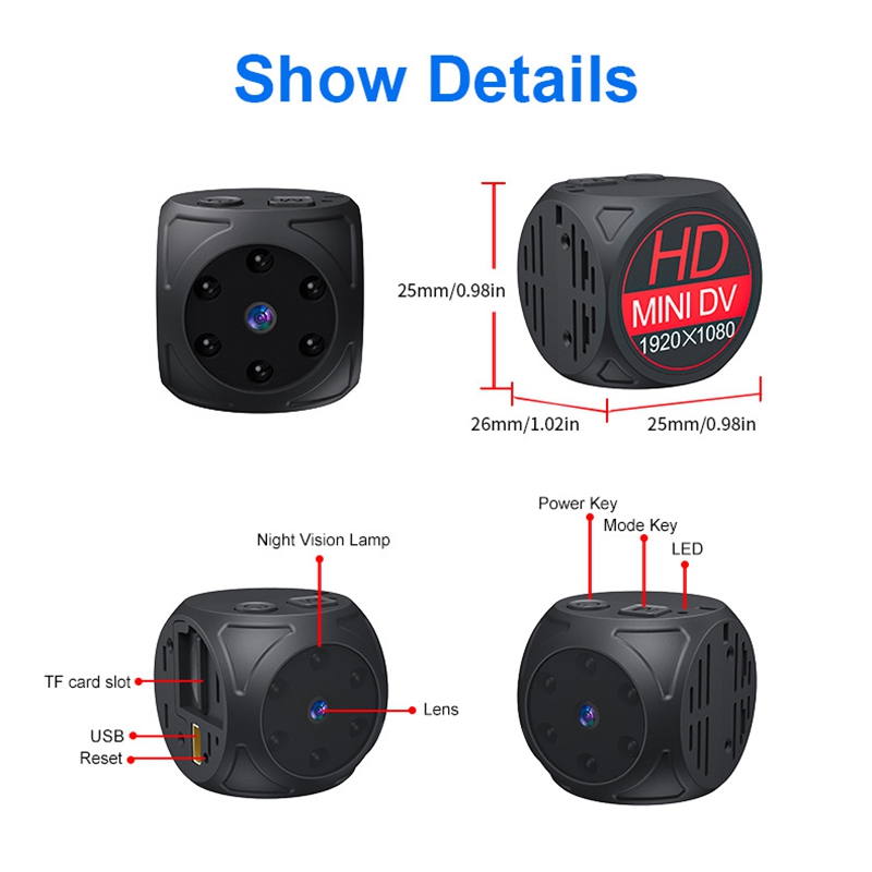 Mini HD Camera 1080p Draagbare - Home Security Recorder recensie en prijs