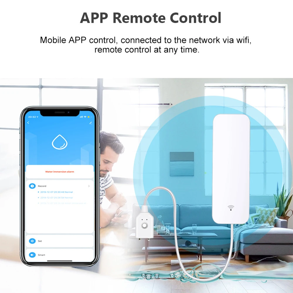 Tuya WiFi Zigbee Watersensor S - Home Security Home Assistant recensie en prijs