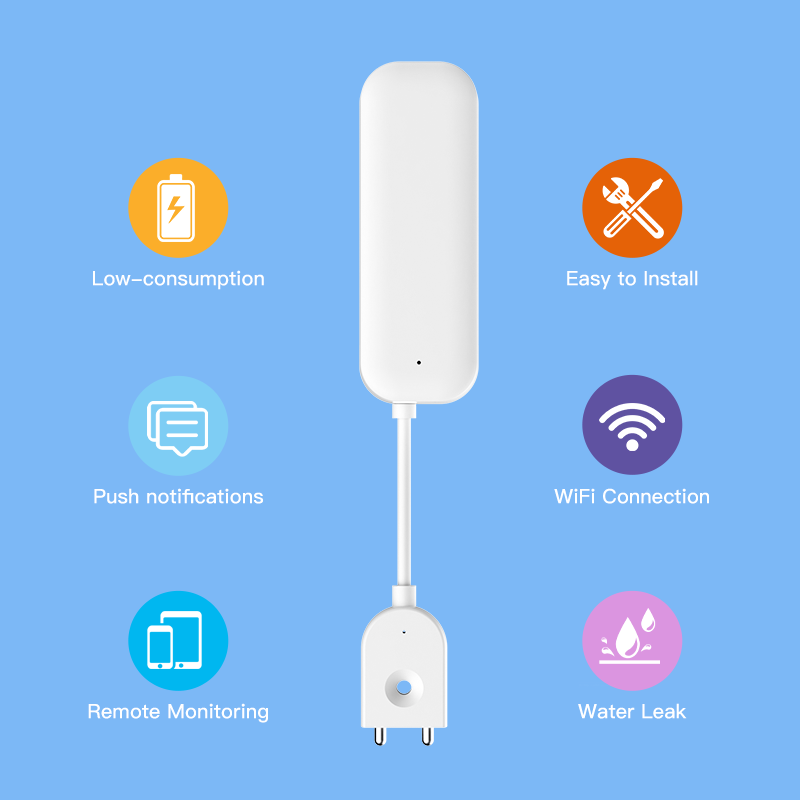 Tuya WiFi ZigBee Watersensor L - Home Security Home Assistant recensie en prijs