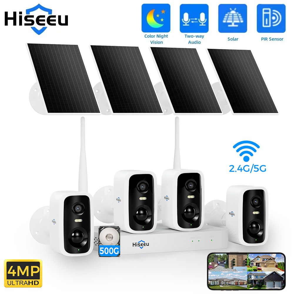Hiseeu 10CH NVR 4MP WiFi Solar - Nvr Kit 8 Channel recensie en prijs
