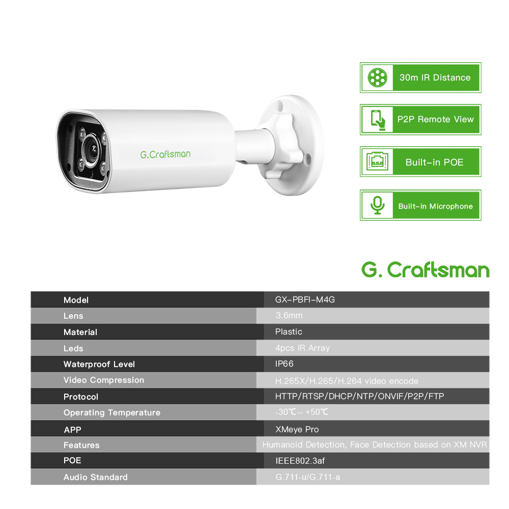 C GC PB 4MP POE IP-camera, ing - Home Security Home Assistant recensie en prijs