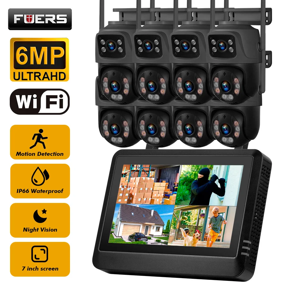 FUERS 7 inch NVR-scherm 8CH Dr - Nvr Kit 8 Channel recensie en prijs