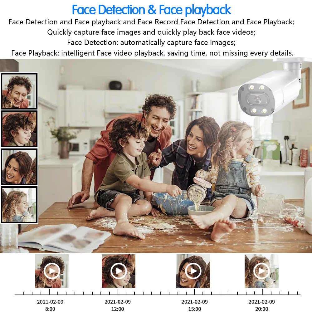 Straat Buiten 8mp 4K Ahd Cctv  - Home Security Monitoring System recensie en prijs